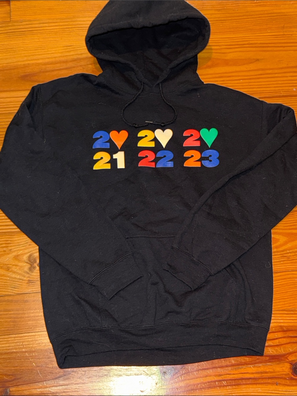 Harry Styles Tour Graphic Hoodie Sweatshirt - Colorful Heart Design S